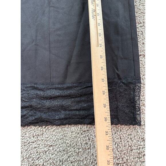 Sanctuary Dress Womens S Black Bodycon Zipper Black Lace Trim Spaghetti Strap - Picture 14 of 15